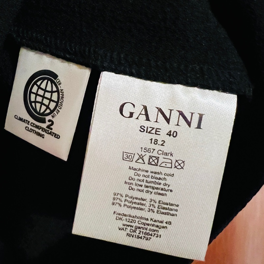 Ganni Heavy Ruffle Crepe Top - Picture 4 of 5